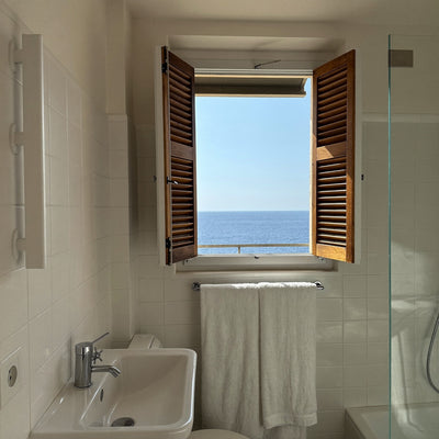 Bathroom after a turnover in Sliema
