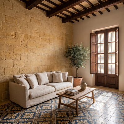 Living room after a turnover in Valletta